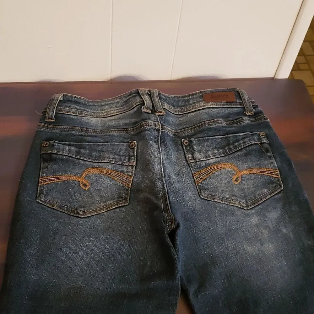 EUC Justice Girls Jeans Sz 10 1/2